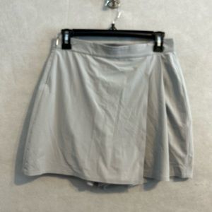 Athleta skort size 4 gray tennis golf shirt side pockets